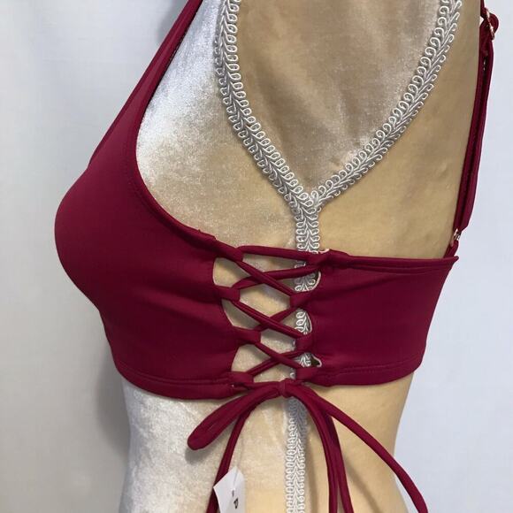 LA Hearts NWT Swim Top Women M - Picture 4 of 9